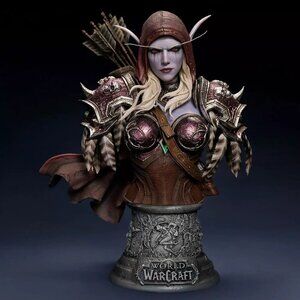 NIB World of Warcraft Sylvanas 1:3 Scale 15" Bust Statue WoW Blizzard Large Rare